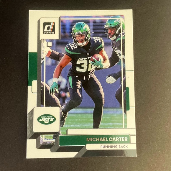 Michael Carter: New York Jets, Running Back 2022 Panini Donruss Football #143 - Picture 1 of 2